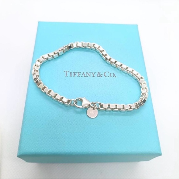 Tiffany & Co. Sterling Silver Box Chain Bracelet - Picture 2 of 5